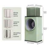 Vegetable Shredder Round Mandoline Slicer-2