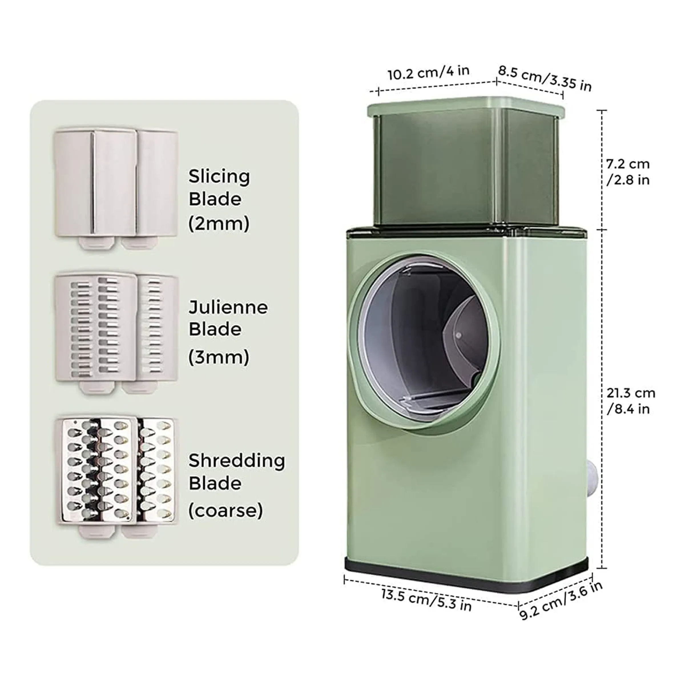 Vegetable Shredder Round Mandoline Slicer-2