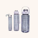 3 PCS Transparent Motivational Water Bottles