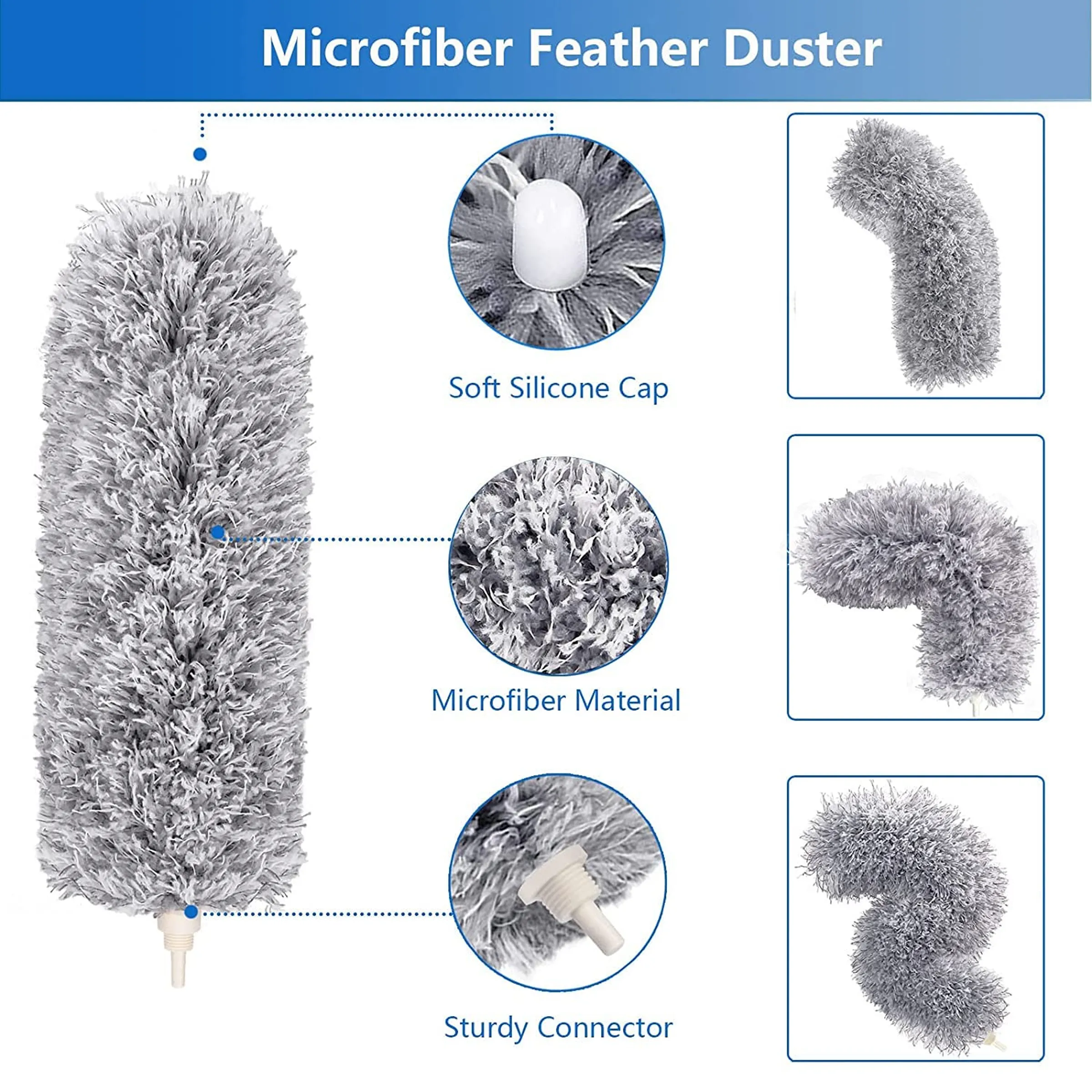 Micro Fiber Fan Cleaning Mop-3